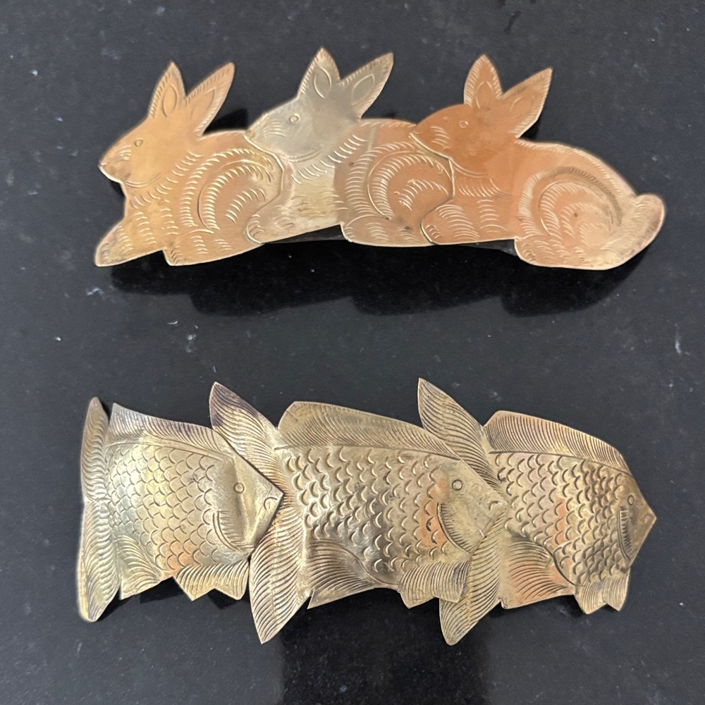 Brass Animal Hair Clips